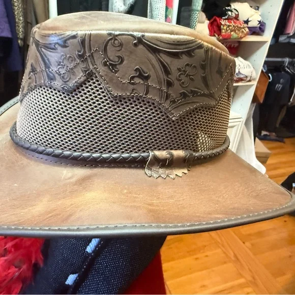 Steampunk Leather Western HatAmerican Hat MakersSize L